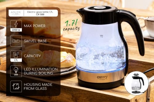 CR 1300 Glaskedel 1,7 L