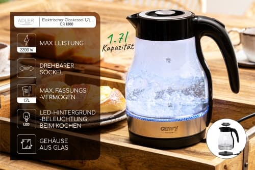 CR 1300 Glaskedel 1,7 L