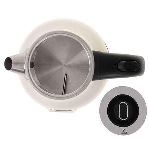 CR 1344 creme Metalkedel med termometer 1,7L