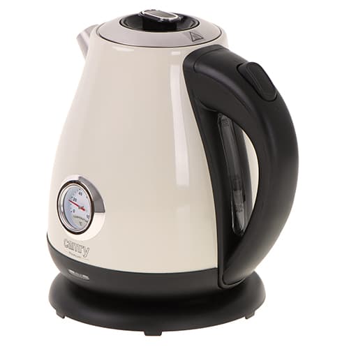 CR 1344 creme Metalkedel med termometer 1,7L