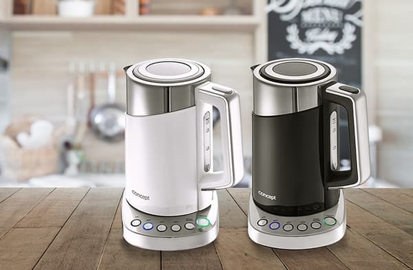 Concept RK3170 elkedel 1,7 L 2200 W Rustfrit stål, Hvid