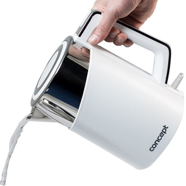 Concept RK3170 elkedel 1,7 L 2200 W Rustfrit stål, Hvid