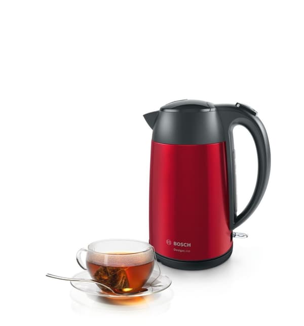 Bosch TWK3P424 elkedel 1,7 L 2400 W Grå, Rød