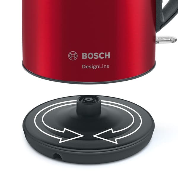 Bosch TWK3P424 elkedel 1,7 L 2400 W Grå, Rød