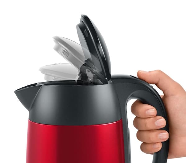 Bosch TWK3P424 elkedel 1,7 L 2400 W Grå, Rød