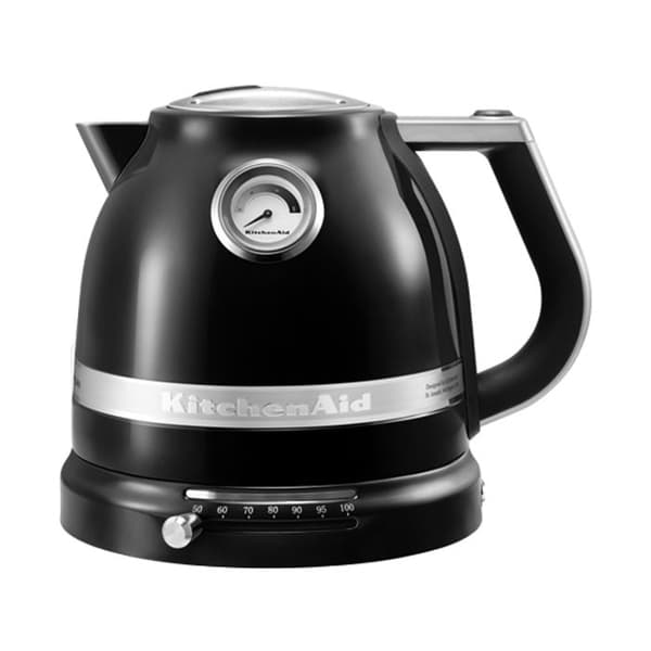 Vattenkokare - KITCHEN AID - Retro svart - 2400 Watt - 1,5L - Dubbla väggar - Justerbar temperatur