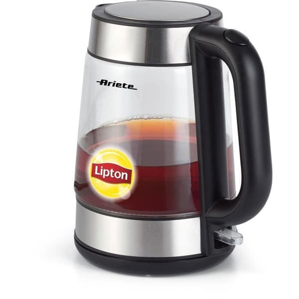 ARIETE 2874 Sladdlös Lipton tekanna i glas - 1,7 L Kapacitet - 2200 W - Vit