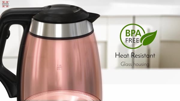 Vattenkokare Glas - 1,8L