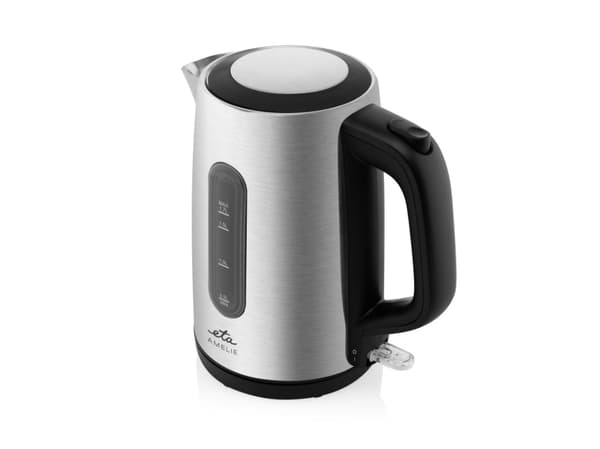 Eta Amelie 9599 90000, 1,7 L, 2200 W, Sort, Rustfrit stål, Rustfrit stål, Vandmåler, Overophedningsbeskyttelse