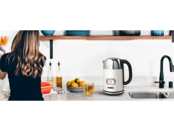 Muse MS-020 SC, 1,7 l, 2200 W, Rostfritt stål, Vit, Rostfritt stål, Vattennivå indikator, Filtrering