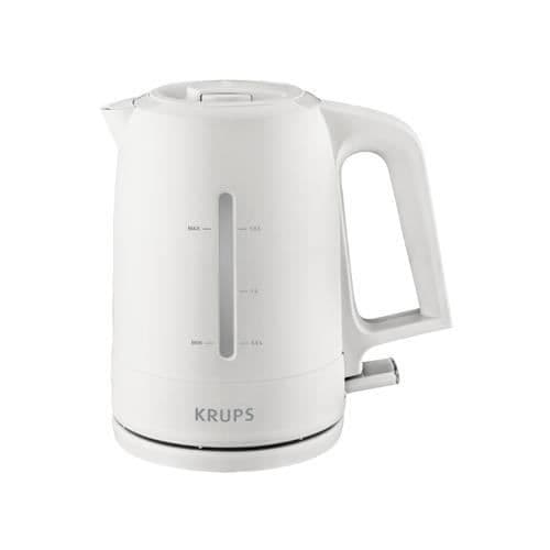 KRUPS BW2441 vattenkokare - 2400 Watt - Kapacitet 1,6L - 360° bas - Vit