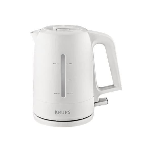 KRUPS BW2441 vattenkokare - 2400 Watt - Kapacitet 1,6L - 360° bas - Vit