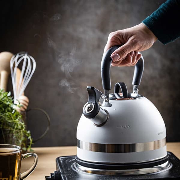 KEDEL 1,8L MED FLØJTE KINGHOFF KH-1852 HVID