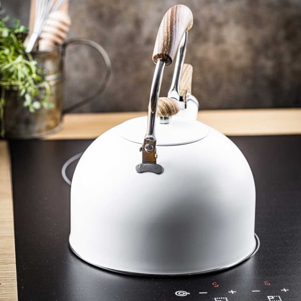 KEDEL 2,5L MED FLØJTE KINGHOFF KH-1860 HVID