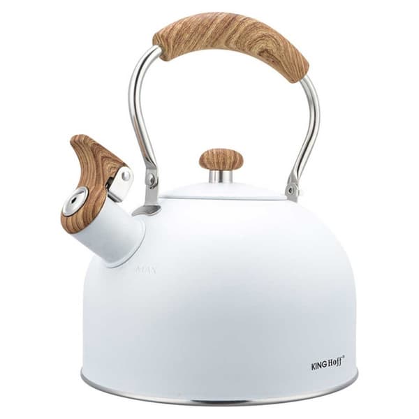 KEDEL 2,5L MED FLØJTE KINGHOFF KH-1860 HVID