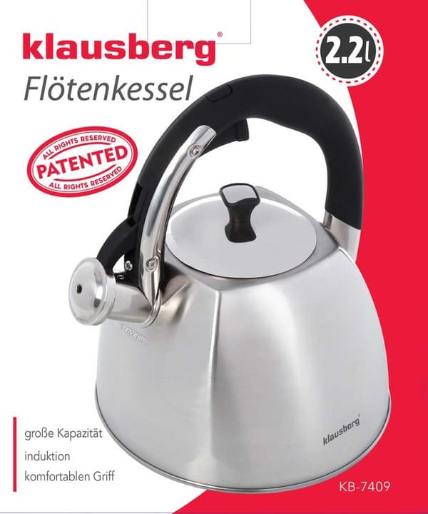 KLAUSBERG FLØLKEKEDEL 2,2L KB-7409