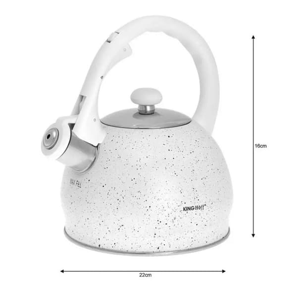 KEDEL MED FLØJTE 2L KINGHOFF KH-1404 MARMOR