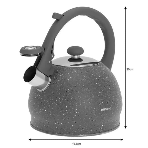 KEDEL MED FLØJTE 2L KINGHOFF KH-1405 MARMOR