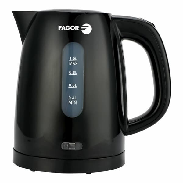 Vattenkokare Fagor teya noir 2200 W 1 L Svart Rostfritt stål Plast