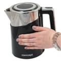 Miniatyrbild 3 av 4: Elektrisk termoreglerande vattenkokare 1,7L Concept DW svart justerbar med kaffe-te-temperaturväljare