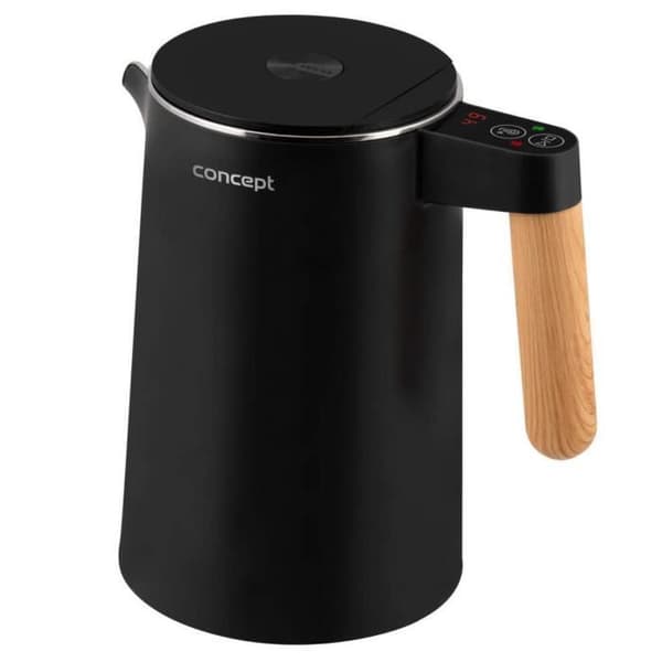 Concept RK3301 vattenkokare - Temperaturkontroll - 1,5L - Svart - Anti-kalk