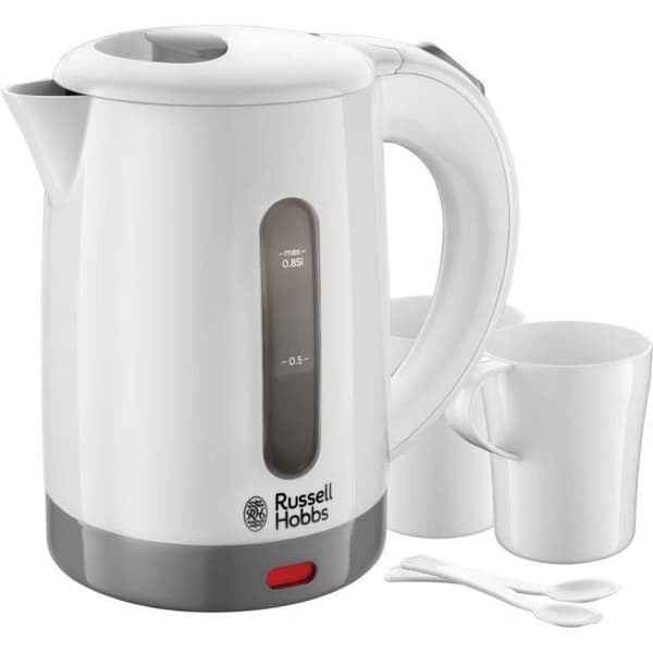 Russell Hobbs 23840-70 0,85L Resevattenkokare 1000W, 2 koppar och skedar ingår