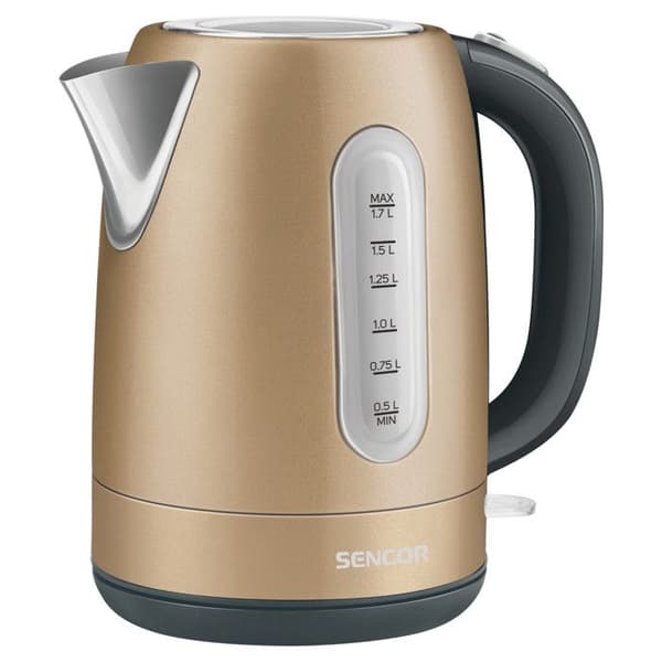 Bouilloire Sencor SWK1777CH - 1,7 L - Krom - Metall - 360 graders bas - Rostfritt stål