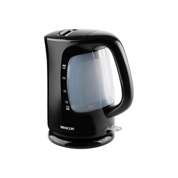SENCOR SWK 2511BK Vattenkokare - 2,5L, 2200W, avkalkningssystem, svart
