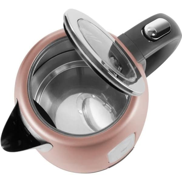 SENCOR SWK 1775RS Vattenkokare i rostfritt stål med avtagbart filter och strömbrytare med bakgrundsbelysning, 1,7 L, Rosa