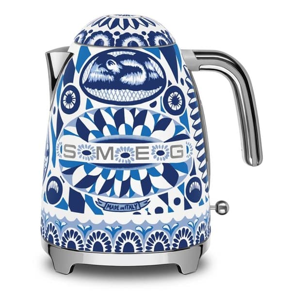 Kanna - SMEG - Blu Mediterraneo Dolce Gabbana - 1,7 Liter - 2400W - Inox