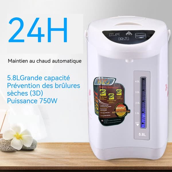 INN® elektrisk vattenkokare Värmekonservering rostfritt stål Europeisk standard 6,8L