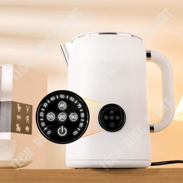 TD® Elektrisk Vattenkokare 1,7L Intelligent Värmeisolering Vattenkokare Touch Elektrisk Vattenkokare med stor kapacitet