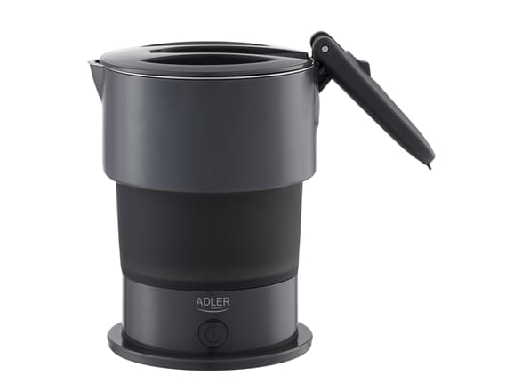 Adler Silicon Reisekjele | 1377 e.Kr. | Reisekjele | 600W | 0,6L | Silisium | Grå