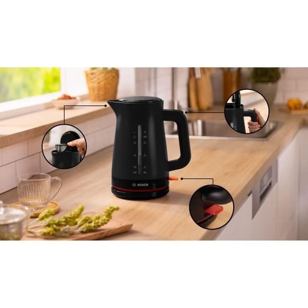 Bosch Elektrisk vattenkokare 1,7l 2400w svart - TWK3M123