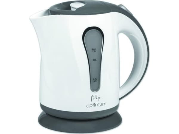 Vedenkeitin 1 litra CJ-1050 valkoinen ja harmaa OPTIMUM