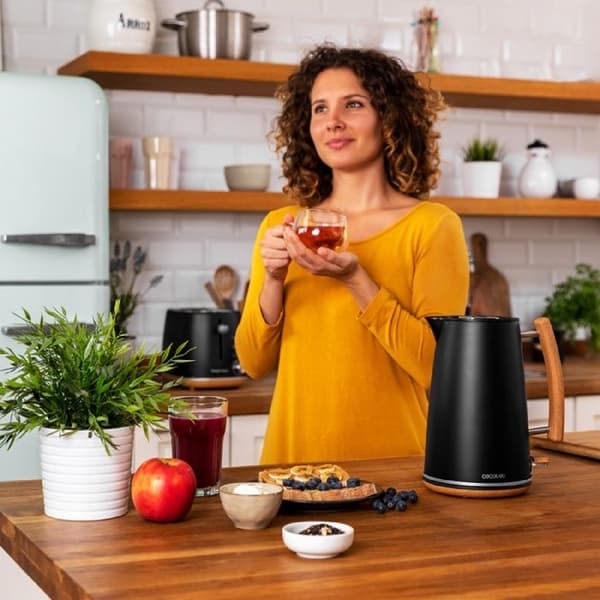 Cecotec Kettle ThermoSense 400 Black Woody
