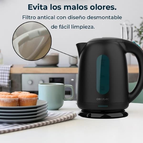 Cecotec Thermosense 180 svart vattenkokare