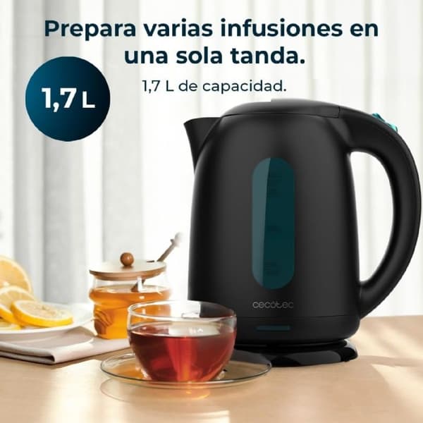 Cecotec Thermosense 180 svart vattenkokare