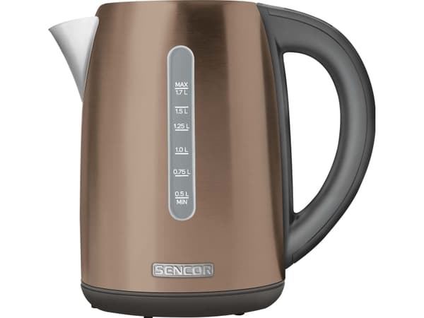 Sencor SWK 7707CH, 1,7 l, 2150 W, Sjampagne, Rustfritt stål, Justerbar termostat, Vannivåindikator