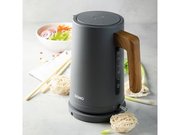 Domo Wood You, 1,7 l, 2200 W, Grå, Vannivåindikator, Overopphetingsbeskyttelse, Trådløs