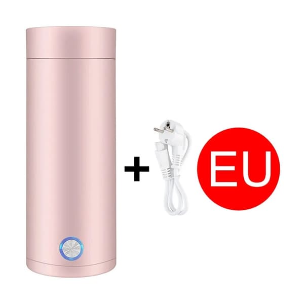 Bärbar Elektrisk Vattenkokare, 400 ml Kapacitet, Snabb Uppvärmning,Rosa