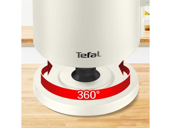 Tefal Thermo Protect KO140AE0, 1,5 l, 1500 W, Hvit, Plast, Trådløs, Funksjon til å holde varmen