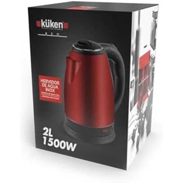 Kuken Vattenkokare 1500 W, Röd 2 L