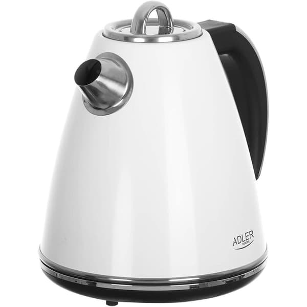 Vattenkokare Adler AD 1341 Vit Rostfritt stål 2200 W 1,5 L