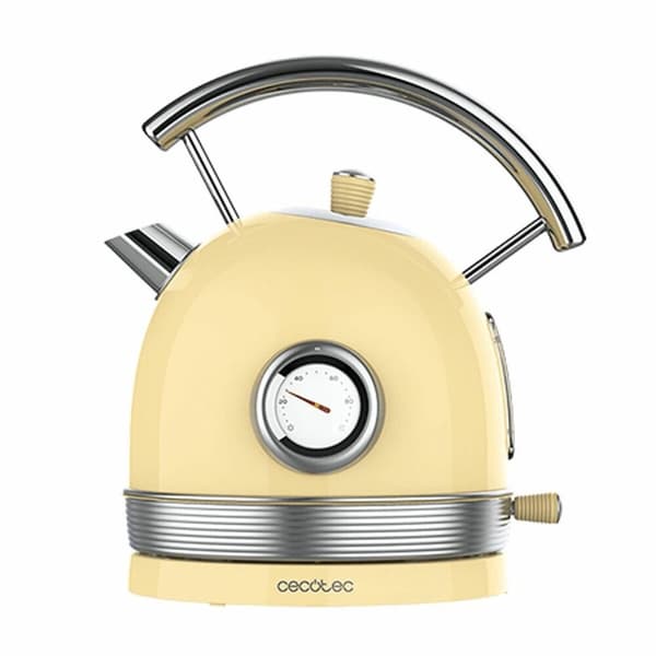 Vannkoker Cecotec Thermosense 420 Vintage Light 1,8 L 2200 W Gul Rustfritt stål