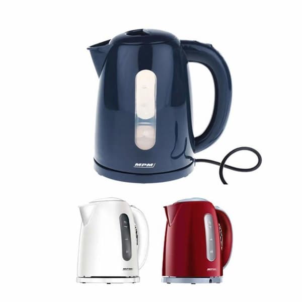 Sladdlös vattenkokare - MPM - MCZ-85/B2 - 1,7 liter - anti-kalkfilter - röd