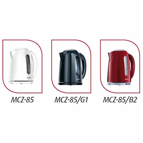Sladdlös vattenkokare - MPM - MCZ-85/B2 - 1,7 liter - anti-kalkfilter - röd
