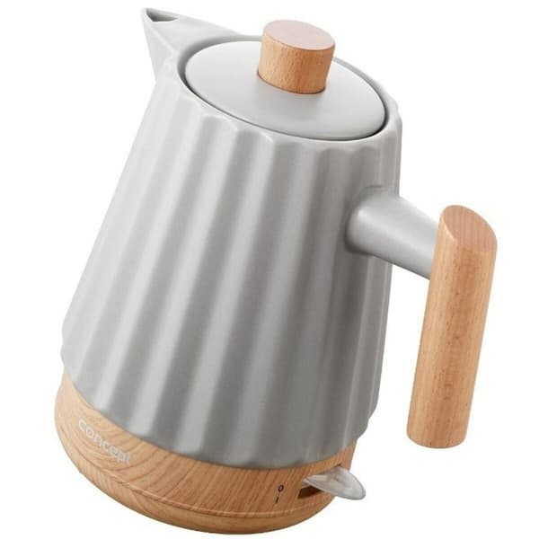 Vattenkokare Concept RK0091 Ljusgrå Keramisk 1500 W 1,5 L