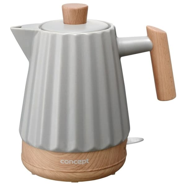 Vattenkokare Concept RK0091 Ljusgrå Keramisk 1500 W 1,5 L
