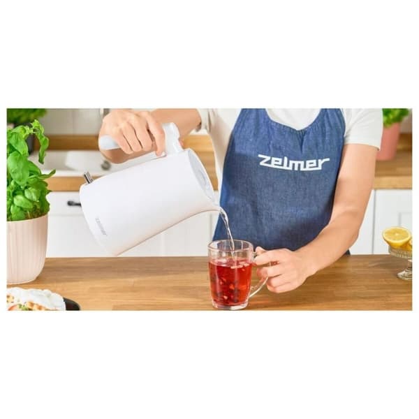 Vattenkokare Zelmer ZCK 7020 Vit Plast 2200 W 1 L